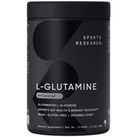 Thumbnail for Sports Research® Workout Recovery Pack - L-Glutamine (100 Servings), Creatine Monohydrate (60 Servings) and Digestive Enzymes with Probiotics & Ginger (90 Capsules) - Non-GMO, Vegan & Gluten Free