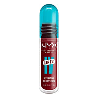 Thumbnail for NYX PROFESSIONAL MAKEUP Lip IV Hydrating Glossy Lip Stain with 12HR Hydration - Cranberry Splash (Red)
