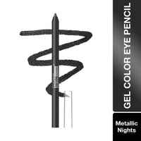 Thumbnail for MAYBELLINE New York Tattoo Studio Long-Lasting Sharpenable Eyeliner Pencil, Glide on Smooth Gel Pigments with 36 Hour Wear, Waterproof Metallic Nights 0.04 oz