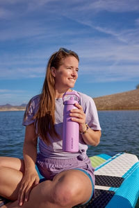Thumbnail for Stanley IceFlow Flip Straw 2.0 Water Bottle 24 OZ | Built-In Straw with Larger Opening | Lightweight & Leak-Resistant | Insulated Stainless Steel | BPA-Free | Black 2.0