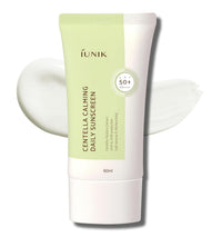 Thumbnail for IUNIK Centella Calming Moisture Daily Sunscreen SPF 50+ PA++++ Matte & No White Cast Centella Asiatica Dry Oily Sensitive Vegan Korean Skincare