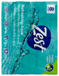 Thumbnail for Zest 8-Bar Bath Size Soap, Aqua, 4 Ounce per bar, 8 bars, 32 Ounce