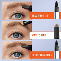 Thumbnail for Maybelline TattooStudio Brow Lift Stick Makeup with Tinted Wax Conditioning Complex, Soft Brown, 1 Count