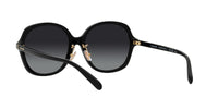 Thumbnail for Coach HC8360F Low Bridge Fit Sunglasses, Black/Grey Gradient Polarized, 58 mm