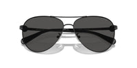Thumbnail for COACH Sunglasses HC 7128 934487 Shiny Black/Grey Solid Polyamide Standard