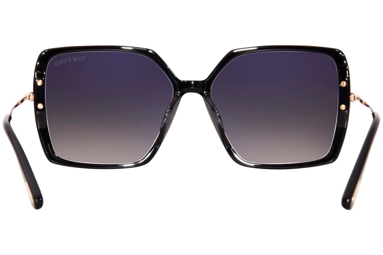 Tom Ford JOANNA FT 1039 Shiny Black/Dark Grey Shaded 59/15/140 women Sunglasses