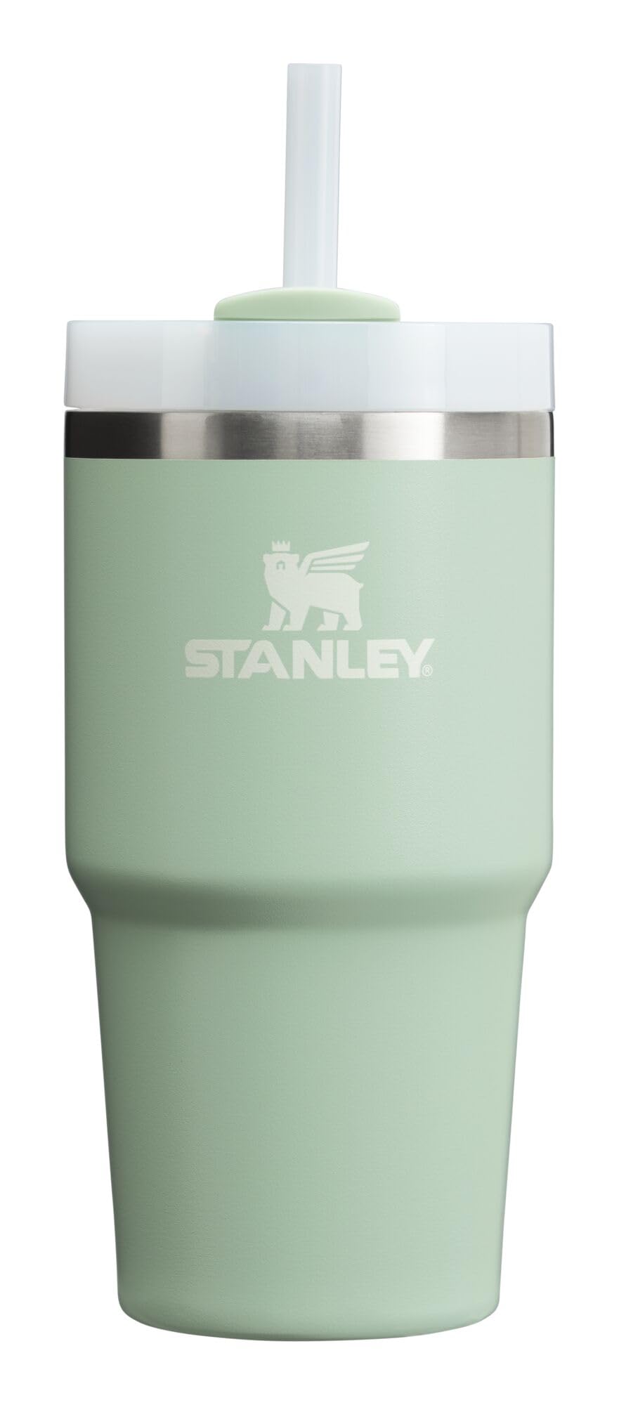 Stanley Quencher H2.0 Tumbler with Straw 20 oz | Flowstate 3-Position Lid | Cup Holder Compatible for Travel | Insulated Stainless Steel Cup | BPA-Free | Matcha Cream