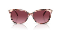 Thumbnail for COACH HC8378U Universal Fit Sunglasses, Rose Pearl Tortoise/Burgundy Gradient, 57 mm