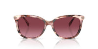 Thumbnail for Coach HC8378U Universal Fit Sunglasses, Rose Pearl Tortoise/Burgundy Gradient, 57 mm
