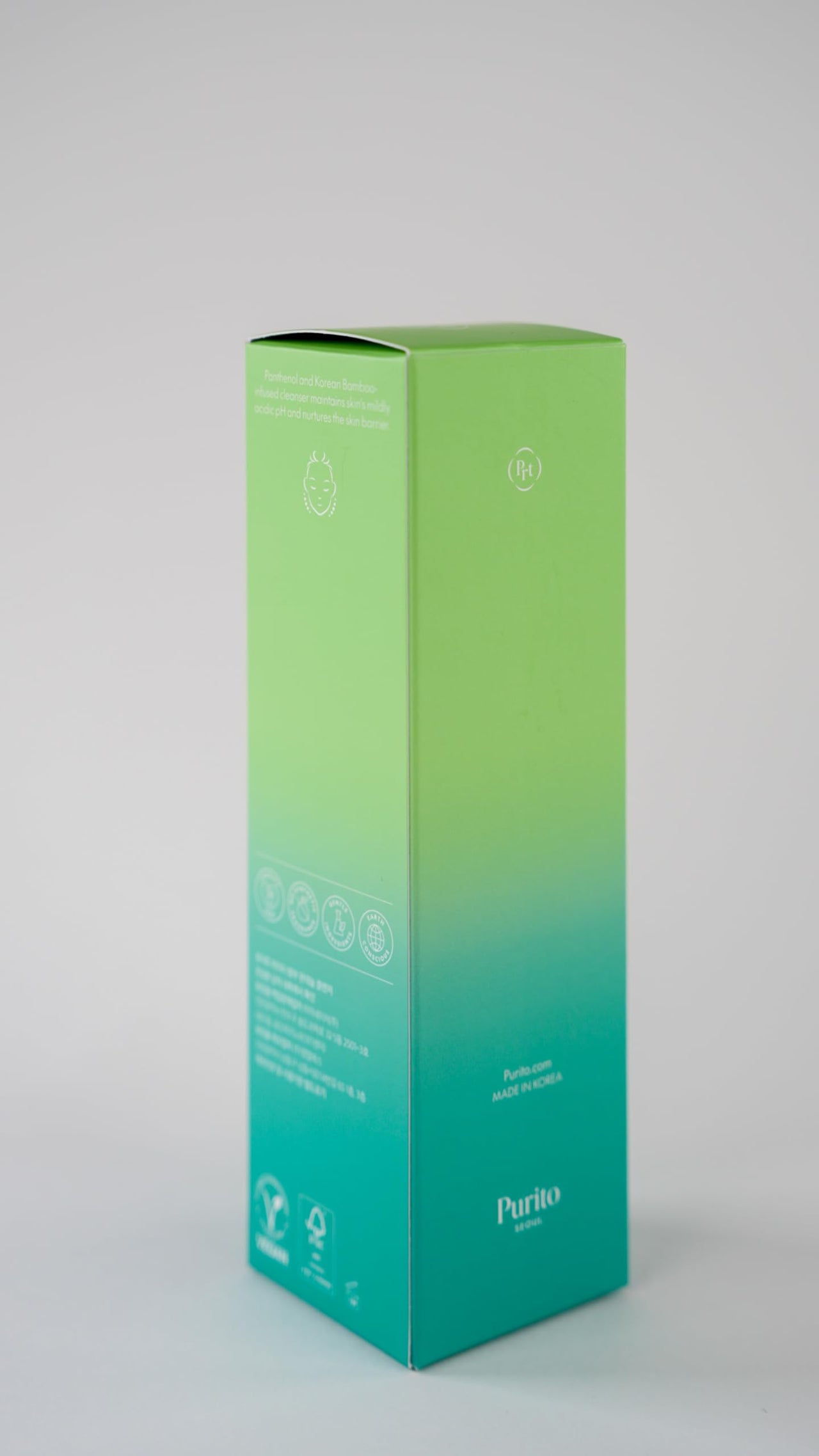 PURITO Mighty Bamboo Panthenol Cleanser, Gentle Face Wash for Moisturizing, Makeup Remover, for Sensitive Skin, Vegan & Cruelty-Free Face Cleanser150ml / 5.07 fl. Oz.