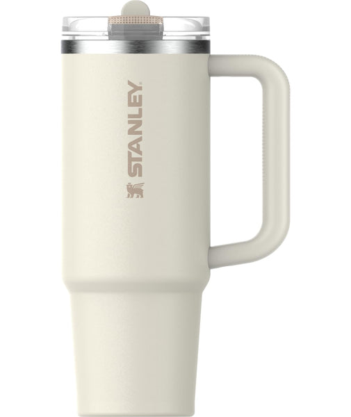 Stanley Quencher ProTour Flip Straw Tumbler with Leakproof Lid 30 oz | Built-In Straw & Handle | Cupholder Compatible for Travel | Insulated Stainless Steel Cup | BPA-Free | Cream