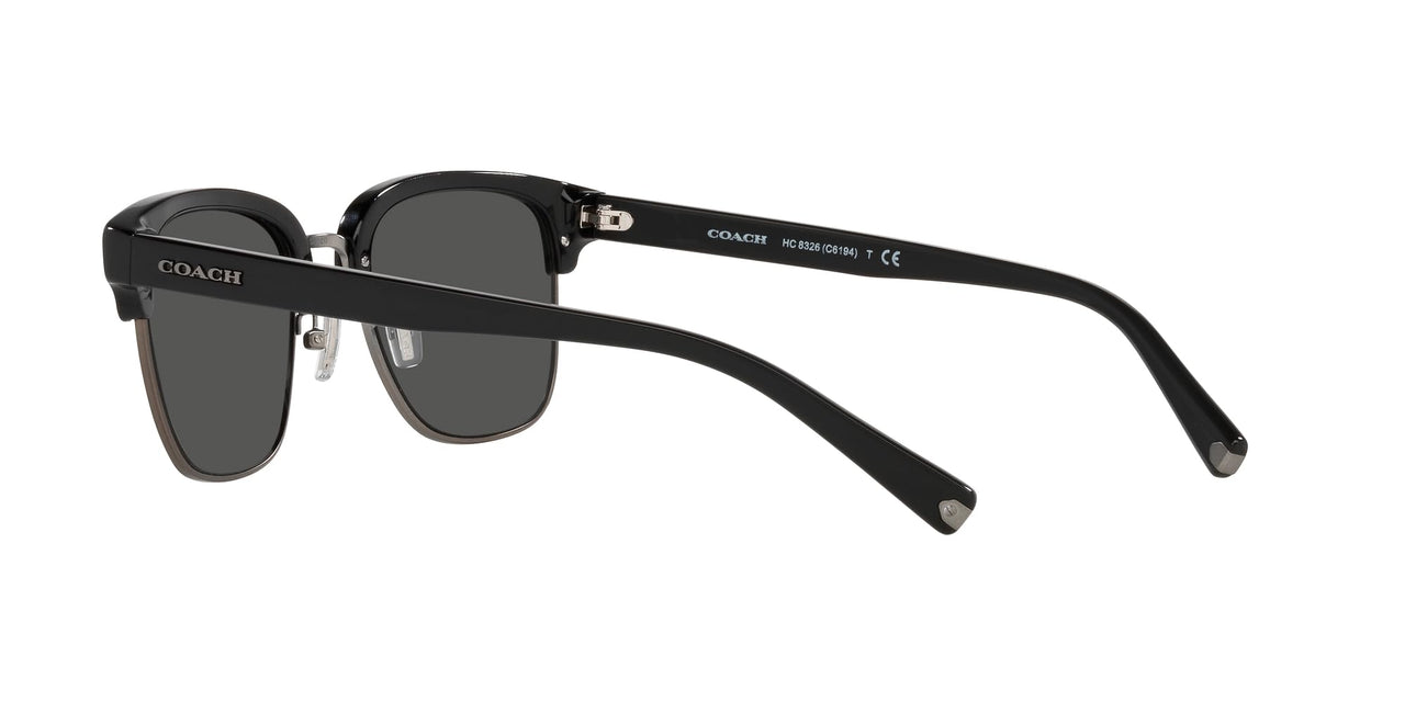 Coach Sunglasses HC 8326 500287 C6194 Black/Gunmetal Dark Gr