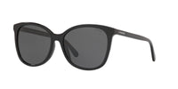 Thumbnail for Coach HC8271U Universal Fit Sunglasses, Black/Dark Grey, 57 mm