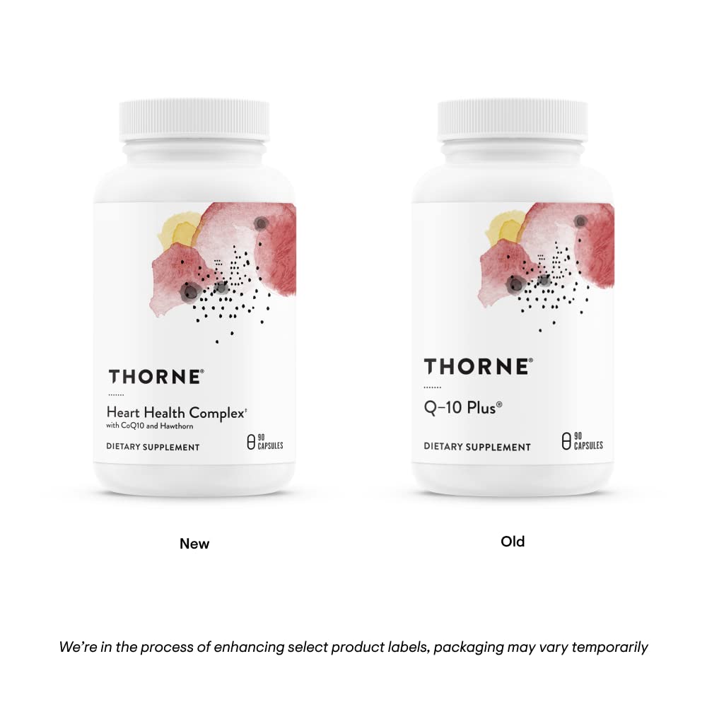 THORNE - Heart Health Complex - with CoQ10, Taurine and Hawthorn - Coenzyme Q10 Supplement with Minerals, Amino Acids, and Botanicals - 90 Capsules