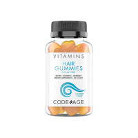 Thumbnail for Codeage Hair Gummies, Biotin 5000 mcg, Sugar Free Growth Gummy Vitamins A, C, B6, B12, D3, Zinc, Inositol Supplement, Women & Men, Pantothenic Folic Acid, Nails, Skin, Strawberry Coconut Flavor, 60 ct