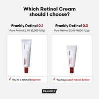 Thumbnail for FRANKLY Retinol 0.1% Cream, 1.01 fl oz - Beginner Retinol | Night Cream | with Ceramides & Natural Ginseng | Anti-aging, Wrinkles Care, Reduces Congestion and hyperpigmentation | Korean Skin Care