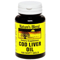 Thumbnail for Nature's Blend Cod Liver Oil 100 Softgels