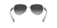 Thumbnail for Coach HC7111 Sunglasses, Silver/Dark Grey Gradient Polarized, 57 mm