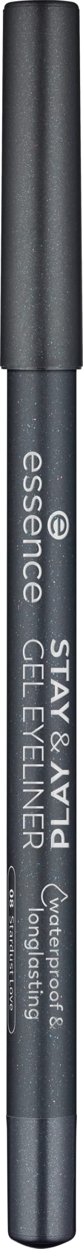 essence | Stay & Play Gel Eyeliner | Super Soft Gel-like Texture | Waterproof & Longlasting | Vegan & Cruelty Free (08 Stardust Love)