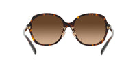 Thumbnail for COACH HC8360F Low Bridge Fit Sunglasses, Dark Tortoise/Brown Gradient, 58 mm