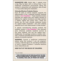 Thumbnail for Jarrow Formulas Fem-Dophilus Vaginal Probiotics 1 Billion CFU With 2 Science-Backed Strains, Dietary Supplement For Vaginal & Urinary Tract Support, 60 Capsules, 60 Day Supply, Shelf-Stable Probiotics