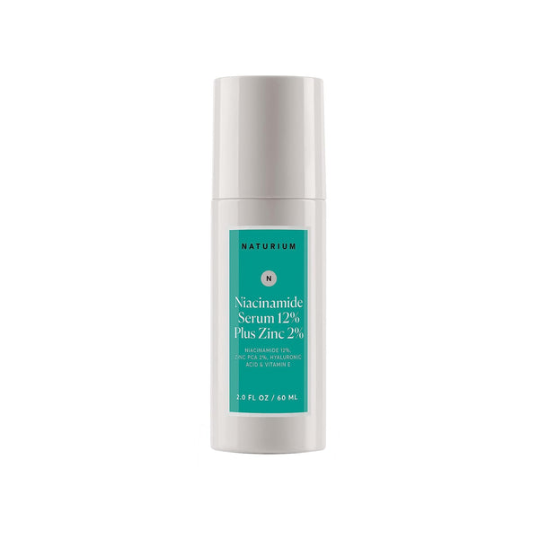 Naturium Niacinamide Face Serum 12% Plus Zinc 2% Jumbo, Anti-Aging, Pore Minimizer & Dark Spot Corrector with Hyaluronic Acid & Vitamin E, Vegan & Cruelty-Free, 2 oz