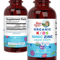 Thumbnail for MaryRuth Organics Zinc Supplement for Immune Support, Immune Support Supplement for Kids, Ages 4-13, Zinc Sulfate, Vegan, USDA Organic, Glycerin Based, 2 Fl Oz