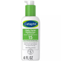 Thumbnail for Cetaphil All Skin Types SPF 15 Daily Facial Moisturizer, 4.0 FL OZ ( Pack of 2 )