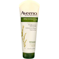 Thumbnail for Aveeno Daily Moisturizing Body Lotion with Soothing Oat and Rich Emollients to Nourish Dry Skin, Fragrance-Free, 8 fl. oz (Pack of 2)