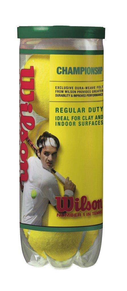 WILSON Championship Tennis Balls - Regular Duty, Single Can (3 Balls)