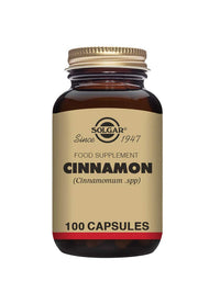Thumbnail for Solgar Cinnamon - 100 Vegetable Capsules, Pack of 2 - Full Potency (FP) - Non-GMO, Vegan, Gluten Free, Dairy Free, Kosher - 200 Total Servings