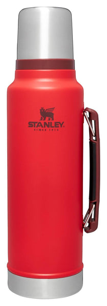 Stanley Classic Legendary Vacuum Bottle 1.5 qt | Wide Mouth with Leakproof Cup Lid | Keep Drinks Hot or Cold | Packable for Travel | Insulated Stainless Steel Thermal Bottle | BPA-Free | Lava