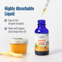 Thumbnail for Nordic Naturals Baby’s Vitamin D3, Unflavored - 0.76 oz - 400 IU Vitamin D3 - Healthy Bones, Immune System Support, Normal Sleep Rhythms - Non-GMO, Certified Vegetarian - 90 Servings