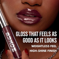 Thumbnail for Buxom Full-On Tinted Lip Plumper Gloss, High-Shine Moisturizing Lip Gloss with Peptides and Vitamin E, Vegan Formula, AM Kelly (Bubble Gum Pink Sparkle)