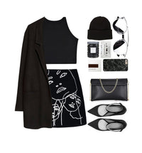 Thumbnail for Covelin Women's Wristlet Clutch Handbag Qaulity Leather Envelope Evening Shoulder Bags Black