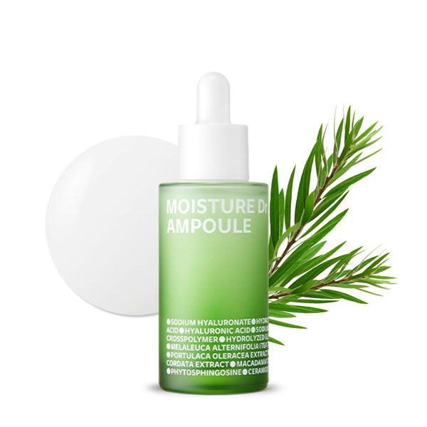 ISOI Moisture Dr. Ampoule 40ml (1.35 fl.oz) | Hydrating Soothing Daily Facial Serum for Dry and Sensitive Skin with Tea Tree Ceramide, Hyaluronic Acid | Skin Barrier Repair | Korean Skincare