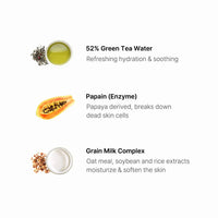 Thumbnail for BY WISHTREND] Green Tea & Enzyme Milky Foaming Wash 140g, Papain, Grain Milk Complex, Hydrating, Pore Cleansing, for Sensitive