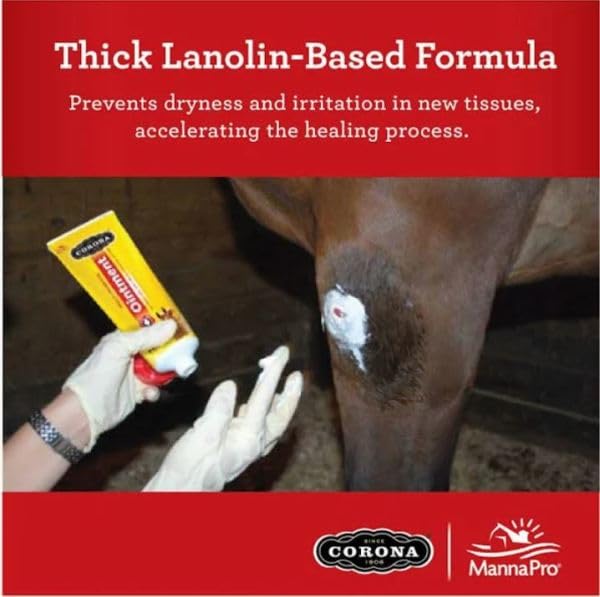 Corona Ointment for Horses|Lanolin Based Formula Helps Sooth Irritation|7 Ounces