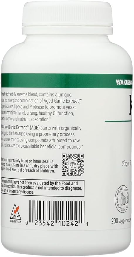 Kyolic #102 Garlic W/Enzyme Veg 200 Cap