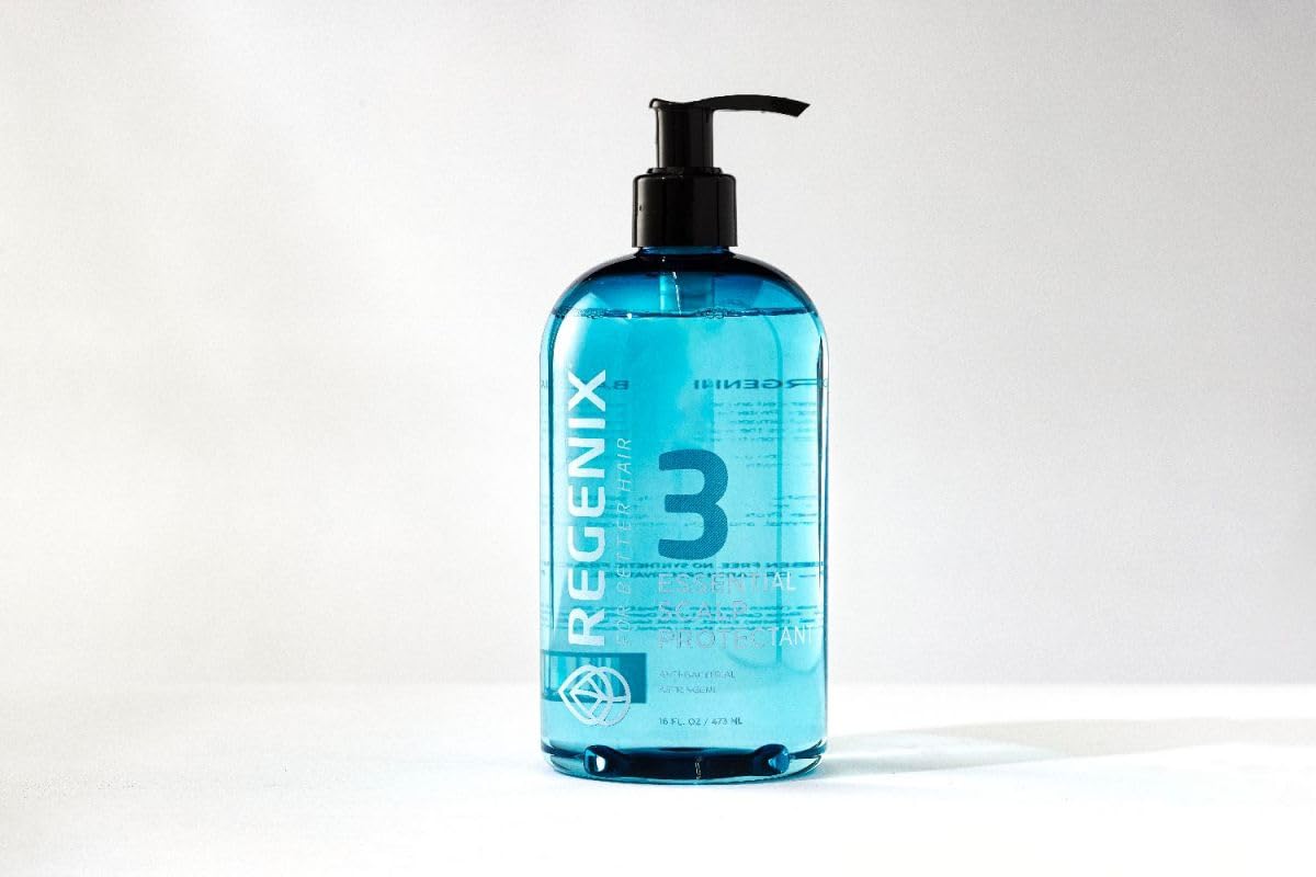 Regenix Essential Scalp Protectant Enhances Natural Hair Growth, Deters Bacteria, Improves Circulation, SLS and Paraben Free, 16 Fl oz
