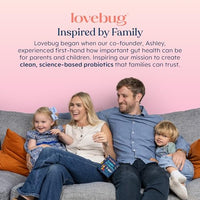 Thumbnail for Lovebug Kids Probiotic Powder with Prebiotic Fiber - Toddler Immunity Support & Constipation Relief - USDA Organic Probiotics for Childrens Gut & Digestive Health (Ages 1-4) - 30 Pack (Unflavoured)
