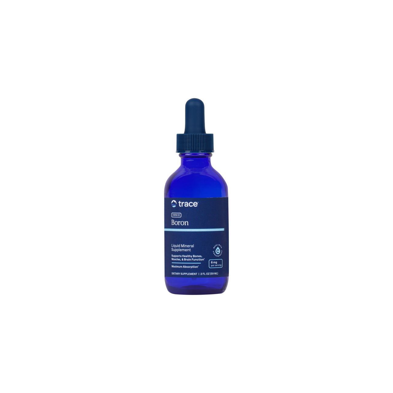 Trace Minerals Ionic Boron - Liquid Ionic Boron Supplement for Daily Health Support - Bone, Muscle & Connective Tissue Support - Healthy Mindset - Vegan & Gluten-Free - 2 fl oz (48 Servings)