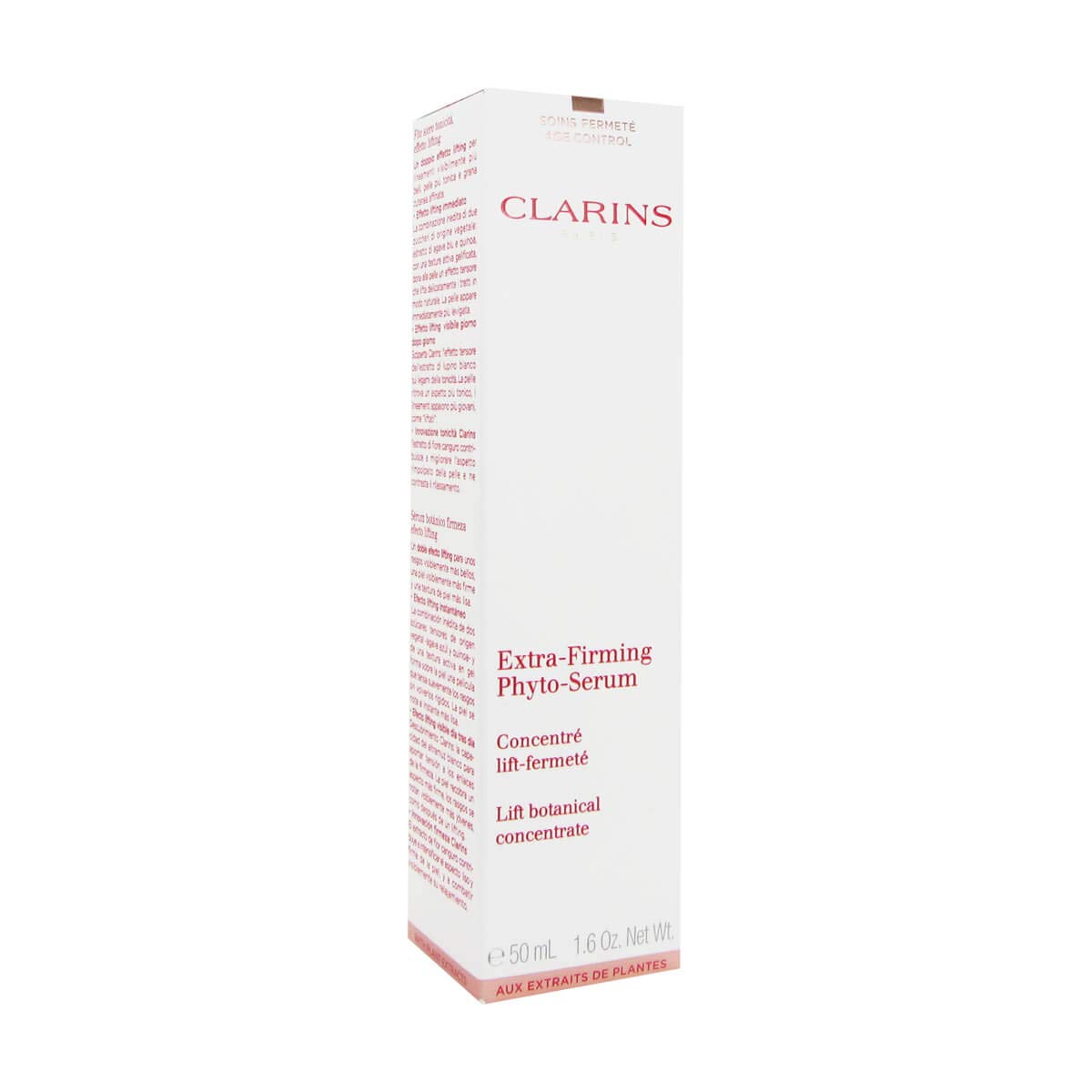 Clarins Extra-Firming Phyto-Serum | Anti-Aging | Visibly Firms, Lifts and Tightens Slackened Skin | Visibly Redefines Facial Contours | Hyaluronic Acid Deeply Hydrates | All Skin Types | 1.6 Fl Oz