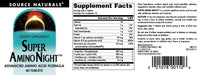 Thumbnail for Source Naturals Super Amino Night - Advanced Amino Acid Formula - 60 Capsules
