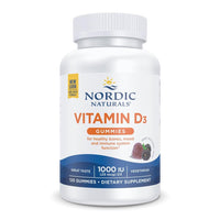 Thumbnail for Nordic Naturals Vitamin D3 Gummies, Wild Berry - 120 Gummies - 1000 IU Vitamin D3, 1.4 mg Iron - Great Taste - Healthy Bones, Mood & Immune System Function - Non-GMO - 120 Servings