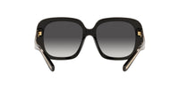 Thumbnail for Coach HC8323U Universal Fit Sunglasses, Black/Light Grey Black Gradient, 56 mm