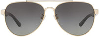 Thumbnail for Tory Burch TY6070 Sunglasses 327111-57 -, Lt Grey Gradient TY6070-327111-57