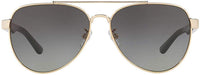 Thumbnail for Tory Burch TY6070 Sunglasses 327111-57 -, Lt Grey Gradient TY6070-327111-57