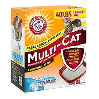 Thumbnail for Arm & Hammer Multi-Cat Superior Odor Control with Clean Burst Clumping Cat Litter, 40lb
