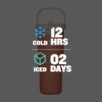 Thumbnail for STANLEY IceFlow Stainless Steel Tumbler - Vacuum Insulated Water Bottle for Home, Office or Car Reusable Cup with Straw Leak Resistant Flip Cold for 12 Hours or Iced for 2 Days, Grapefruit, 30OZ